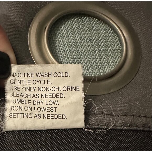 Gray Silver Curtain Panels With Grommets Room Darkening 100% Polyester 6 Panels - Picture 5 of 11